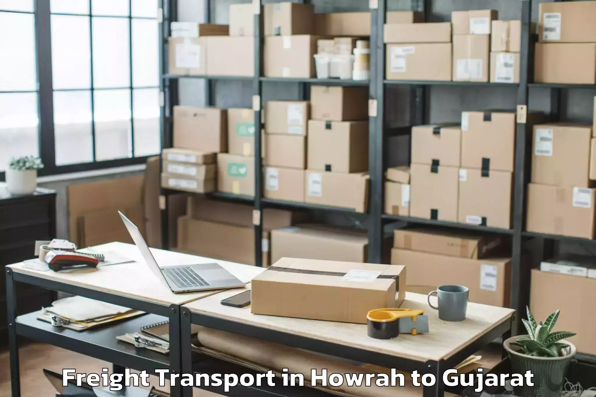 Easy Howrah to Mangrol Freight Transport Booking